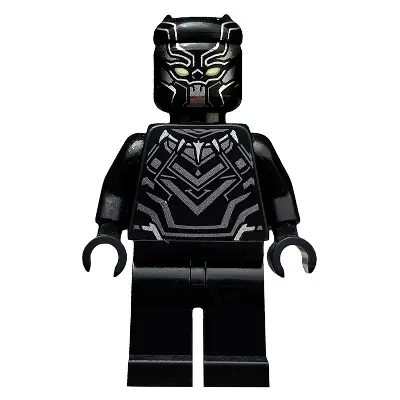  Black Panther - Dark Silver Armor, Yellow Eyes
