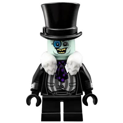  The Penguin - White Fur Collar, Black Suit, Smile