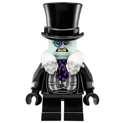  The Penguin - White Fur Collar, Black Suit, Angry