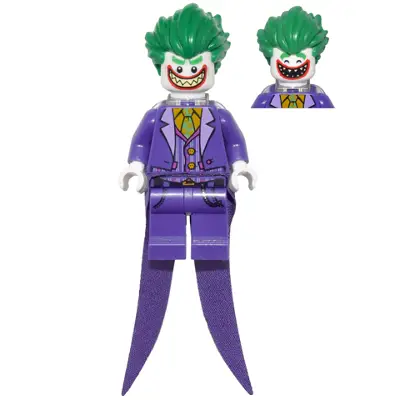  The Joker - Long Coattails, Smile with Pointed Teeth Grin, Neck Bracket