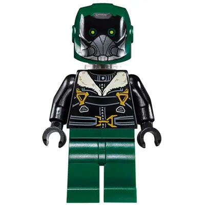  Vulture - Dark Green Flight Suit, Black Bomber Jacket