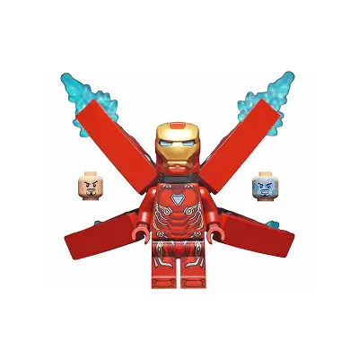  Iron Man - Mark 50 Armor, Small Helmet Visor, Wings without Stickers