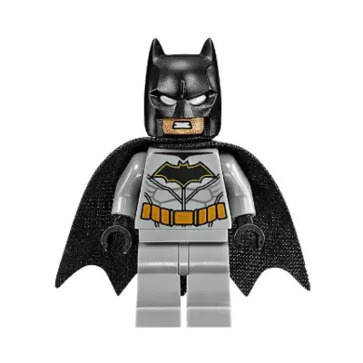  Batman, Medium Nougat Face, Light Bluish Gray Suit