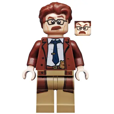  Commissioner Gordon - Reddish Brown Hair and Coat