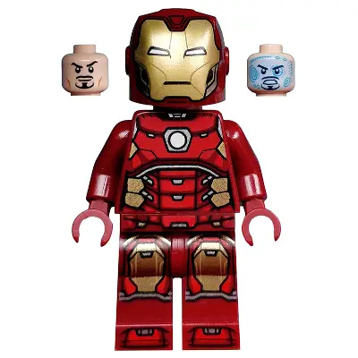  Iron Man - Silver Hexagon on Chest