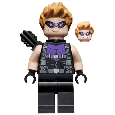  Hawkeye - Black and Dark Purple Suit, Quiver, Goggles