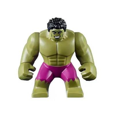  Hulk - Giant, Magenta Pants, Black Hair