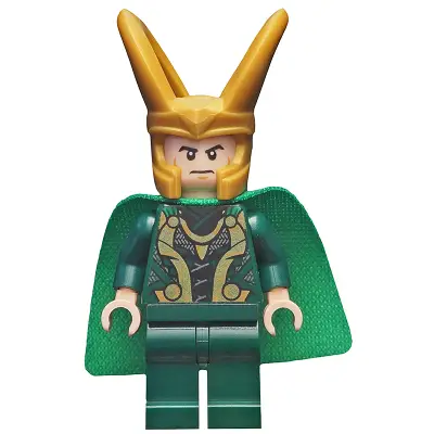  Loki - Spongy Cape (Juniors), Dark Green Legs