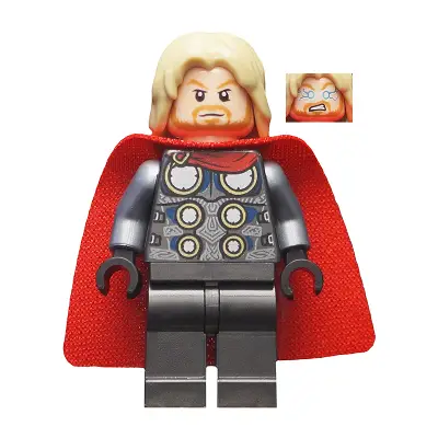  Thor - Spongy Cape with Single Hole, Pearl Dark Gray Legs