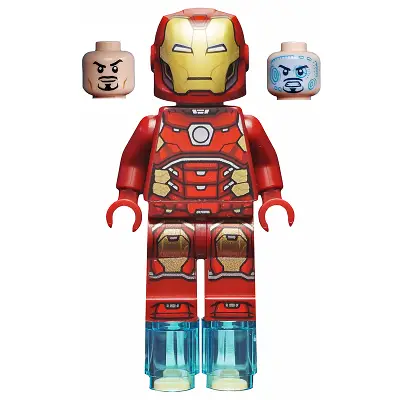  Iron Man - Silver Hexagon on Chest, Foot Repulsors
