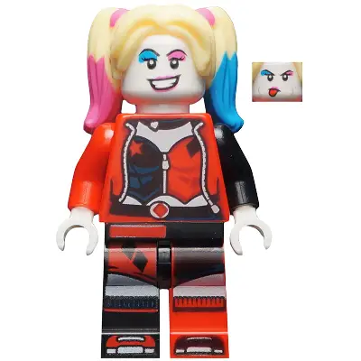  Harley Quinn - Bright Light Yellow Hair, Jacket Open, Corset