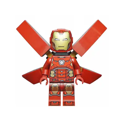  Iron Man - Silver Hexagon on Chest, Wings without Stickers