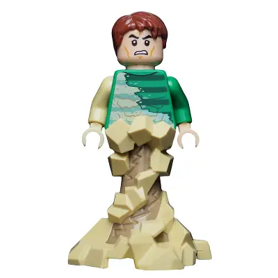  Sandman - Green Outfit, Tan Sand Form with Swirling Base