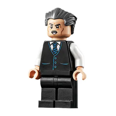  J. Jonah Jameson - Vest with Striped Tie, Swept Back Hair