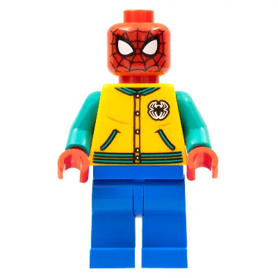  Spider-Man - Bright Light Orange Letter Jacket