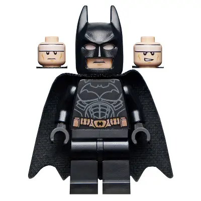  Batman - Black Suit with Copper Belt, Spongy Cape