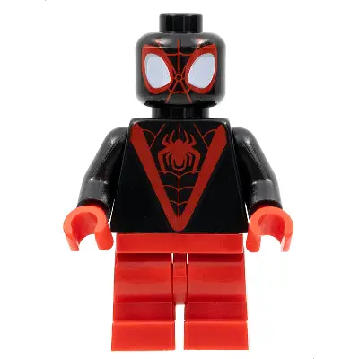  Spider-Man (Miles 'Spin' Morales) - Red Medium Legs, Red Spider Logo