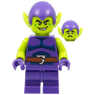  Green Goblin - Lime Skin, Dark Purple Outfit, Medium Legs, Dark Blue Stomach