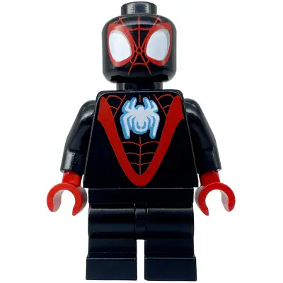  Spider-Man (Miles 'Spin' Morales) - Black Medium Legs, White Spider Logo