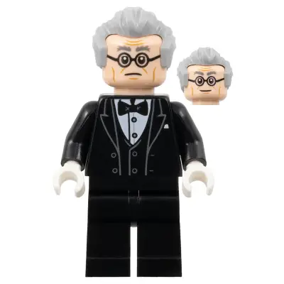  Alfred Pennyworth - Black Tuxedo, Light Bluish Gray Hair