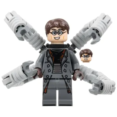  Dr. Octopus (Otto Octavius) / Doc Ock - Dark Bluish Gray Outfit, Mechanical Arms