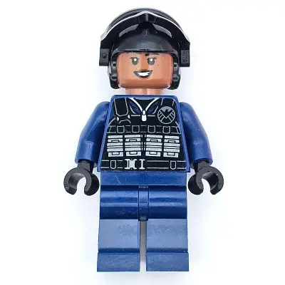  SHIELD Agent - Female, Tactical Vest, Black Goggles, Medium Brown Head