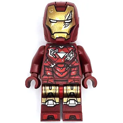  Iron Man - Mark 6 Armor, Large Helmet Visor, Battle Damage