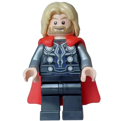  Thor - Flexible Rubber Cape, Black Legs, Tousled Hair