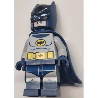  Batman - Classic TV Series, Goggles, Light Bluish Gray Torso, Flexible Rubber Cape