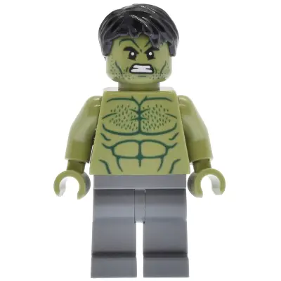  Hulk - Minifigure, Dark Bluish Gray Legs