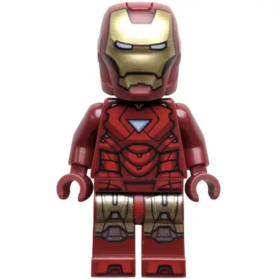  Iron Man - Mark 6 Armor, Large Helmet Visor, Trans-Light Blue Head