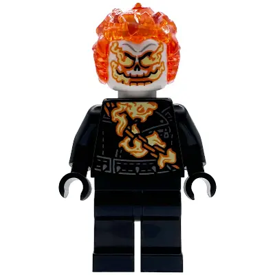  Ghost Rider, Johnathon 'Johnny' Blaze - White Head, Flaming Chain