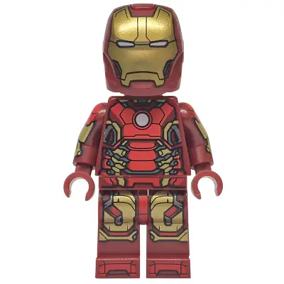  Iron Man - Mark 43 Armor, Light Nougat Head, Printed Arms
