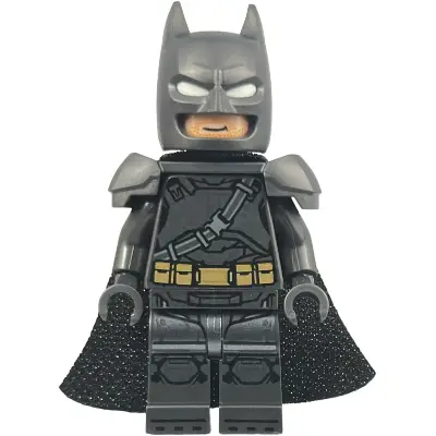  Batman - Pearl Dark Gray Armor, Cowl with White Eyes, Spongy Cape