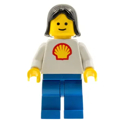  Shell - Classic - Blue Legs, Black Female Hair