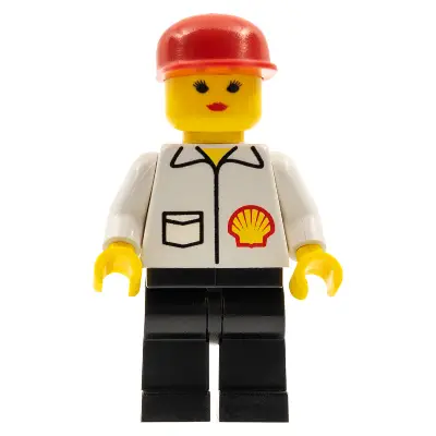  Shell - Jacket, Black Legs, Red Cap, Female