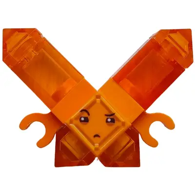  Kryptomite - Orange, Medium Crystals, Hands