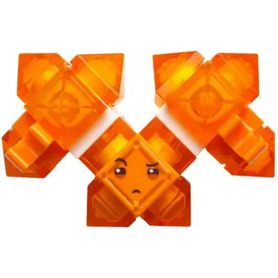  Kryptomite - Orange, Large Crystals, Hands