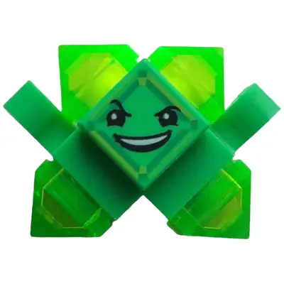  Kryptomite - Green, Small Crystals (Pyramids), Hands