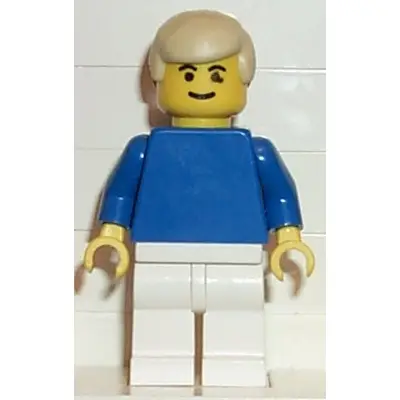  Soccer Player Blue/White Team Player 2