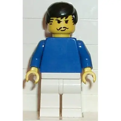  Soccer Player Blue/White Team Player 3