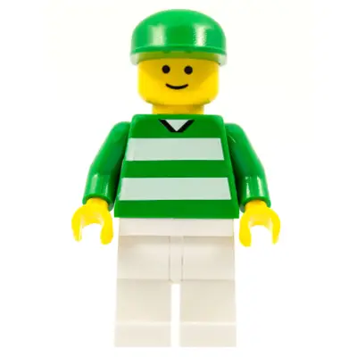  Soccer Fan Green and White Team, Green Cap