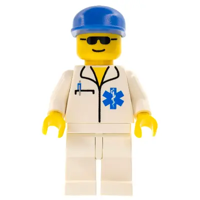  Doctor - EMT Star of Life, White Legs, Blue Cap