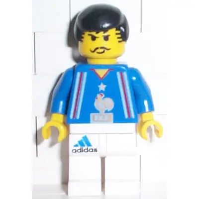  Soccer Player French Team, White Legs Player 3