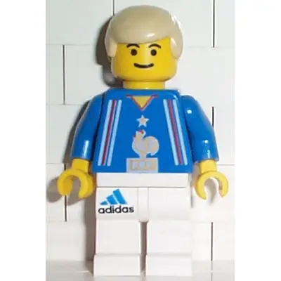  Soccer Player French Team, White Legs Player 4