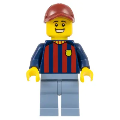  Soccer Fan - FC Barcelona, Male, Sand Blue Legs