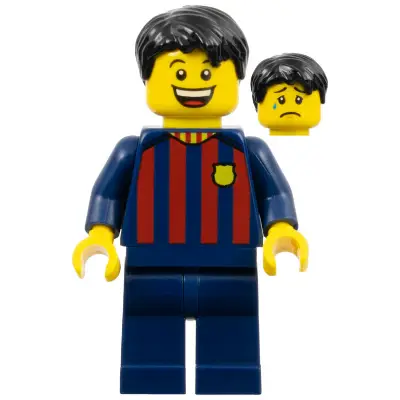  Soccer Fan - FC Barcelona, Male, Dark Blue Legs