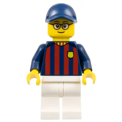  Soccer Fan - FC Barcelona, Male, White Legs
