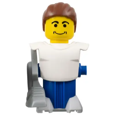  McDonald's Sports Soccer Player - White Torso and Blue Base without Stickers