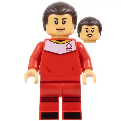  Samantha Kerr - Red Soccer Uniform, Hair with Short Ponytail